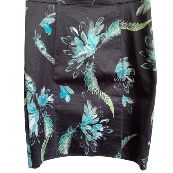 Marchesa Voyage Feather Print Dress Style 31P4713P - Picture 7 of 13